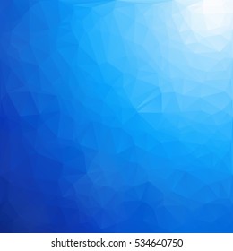 Blue Polygonal Mosaic Background, Creative Design Templates