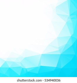 Blue Polygonal Mosaic Background, Creative Design Templates