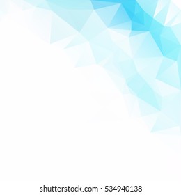 Blue Polygonal Mosaic Background, Creative Design Templates