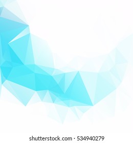 Blue Polygonal Mosaic Background, Creative Design Templates