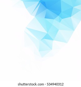 Blue Polygonal Mosaic Background, Creative Design Templates