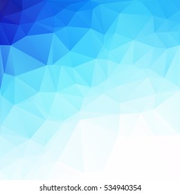Blue Polygonal Mosaic Background, Creative Design Templates