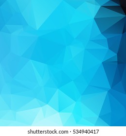 Blue Polygonal Mosaic Background, Creative Design Templates