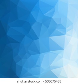 Blue Polygonal Mosaic Background, Creative Design Templates