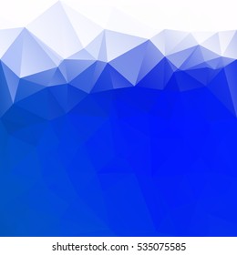 Blue Polygonal Mosaic Background, Creative Design Templates