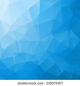 Blue Polygonal Mosaic Background, Creative Design Templates