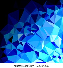 Blue Polygonal Mosaic Background, Creative Design Templates