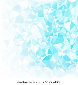 Blue Polygonal Mosaic Background, Creative Design Templates