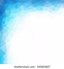 Blue Polygonal Mosaic Background, Creative Design Templates
