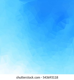 Blue Polygonal Mosaic Background, Creative Design Templates