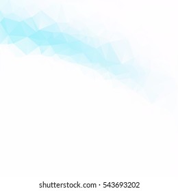 Blue Polygonal Mosaic Background, Creative Design Templates