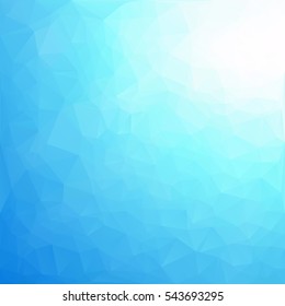 Blue Polygonal Mosaic Background, Creative Design Templates