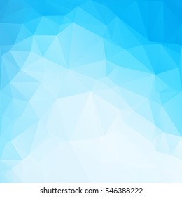 Blue Polygonal Mosaic Background, Creative Design Templates