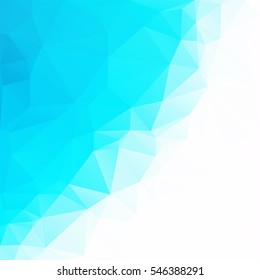 Blue Polygonal Mosaic Background, Creative Design Templates