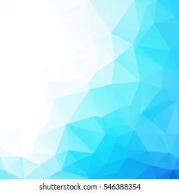 Blue Polygonal Mosaic Background, Creative Design Templates