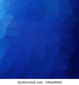 Blue Polygonal Mosaic Background, Creative Design Templates