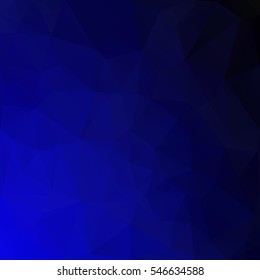 Blue Polygonal Mosaic Background, Creative Design Templates