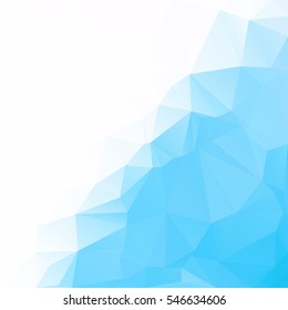 Blue Polygonal Mosaic Background, Creative Design Templates