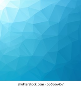 Blue Polygonal Mosaic Background, Creative Design Templates