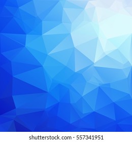 Blue Polygonal Mosaic Background, Creative Design Templates