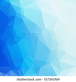 Blue Polygonal Mosaic Background, Creative Design Templates