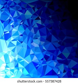 Blue Polygonal Mosaic Background, Creative Design Templates