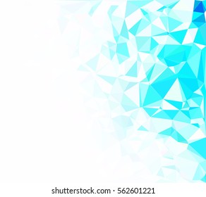 Blue Polygonal Mosaic Background, Creative Design Templates