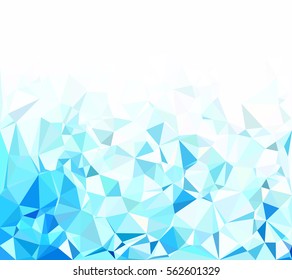 Blue Polygonal Mosaic Background, Creative Design Templates