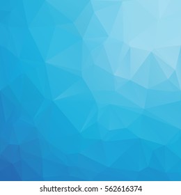 Blue Polygonal Mosaic Background, Creative Design Templates