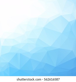 Blue Polygonal Mosaic Background, Creative Design Templates