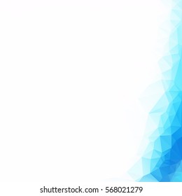 Blue Polygonal Mosaic Background, Creative Design Templates