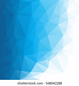 Blue Polygonal Mosaic Background, Creative Design Templates