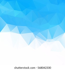 Blue Polygonal Mosaic Background, Creative Design Templates