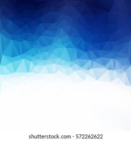 Blue Polygonal Mosaic Background, Creative Design Templates