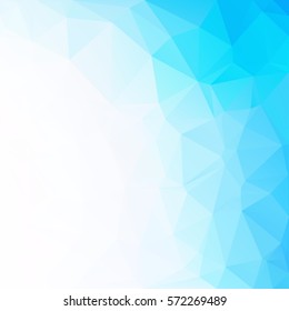 Blue Polygonal Mosaic Background, Creative Design Templates