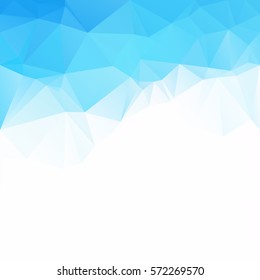 Blue Polygonal Mosaic Background, Creative Design Templates