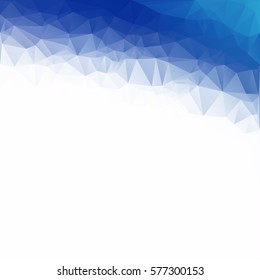 Blue Polygonal Mosaic Background, Creative Design Templates