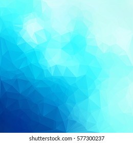 Blue Polygonal Mosaic Background, Creative Design Templates