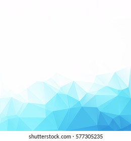 Blue Polygonal Mosaic Background, Creative Design Templates