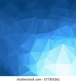 Blue Polygonal Mosaic Background, Creative Design Templates