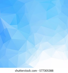 Blue Polygonal Mosaic Background, Creative Design Templates