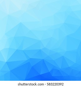 Blue Polygonal Mosaic Background, Creative Design Templates
