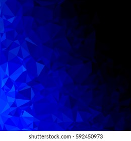 Blue Polygonal Mosaic Background, Creative Design Templates