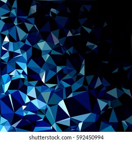 Blue Polygonal Mosaic Background, Creative Design Templates