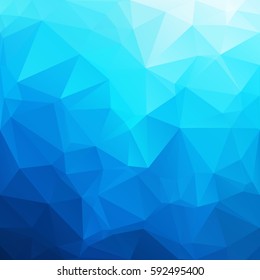 Blue Polygonal Mosaic Background, Creative Design Templates