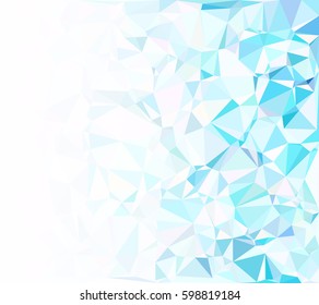 Blue Polygonal Mosaic Background, Creative Design Templates