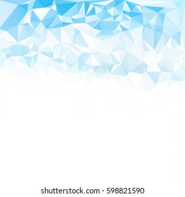 Blue Polygonal Mosaic Background, Creative Design Templates