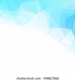 Blue Polygonal Mosaic Background, Creative Design Templates