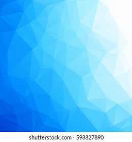 Blue Polygonal Mosaic Background, Creative Design Templates