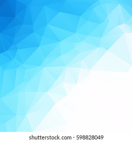 Blue Polygonal Mosaic Background, Creative Design Templates